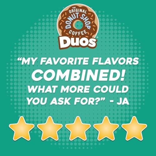 The Original Donut Shop The Original Donut Shop Duos Nutty + Caramel Coffee, Keurig Single Serve K-Cup Pods, Light Roast Coffee, 60 Count, (6 Packs of 10)