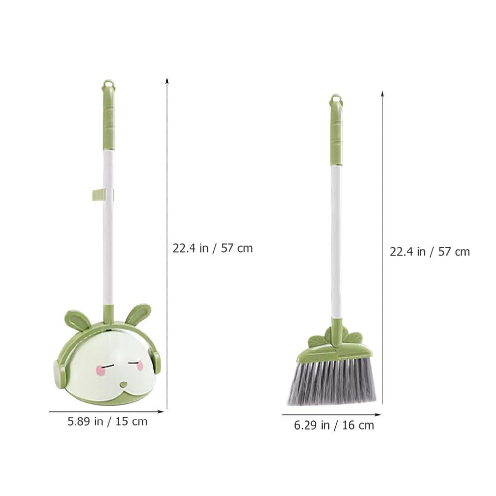 Holibanna Holibanna 1 Set Kids Toys Desktop Cleaning Tools Child Broom Housekeeping Cleaning Tool for Kids Broom Helper Small Cleaning Dustpan Broom and Dustpan Cartoon Household Products Pp Toddler