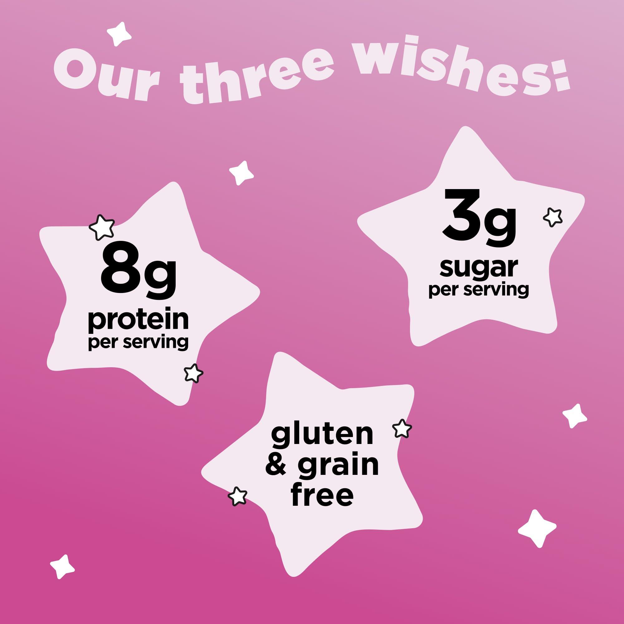 Three Wishes Protein and Gluten Free Breakfast Cereal by Three Wishes (3-Pack) - Marshmallow 8g of Protein and 3g of Sugar Snack - Kosher, Grain-Free, Dairy-Free, Vegan and Peanut-Free - Non-GMO