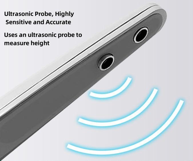 Sufeasdf Height Scale, Ultrasonic Measurement, Body Fat Analyzer, Backlit LCD, Telescopic Design, Rust Resistant, Voice Output, Automatic Weighing, BMI Display, Durable ABS, Precision Measurement