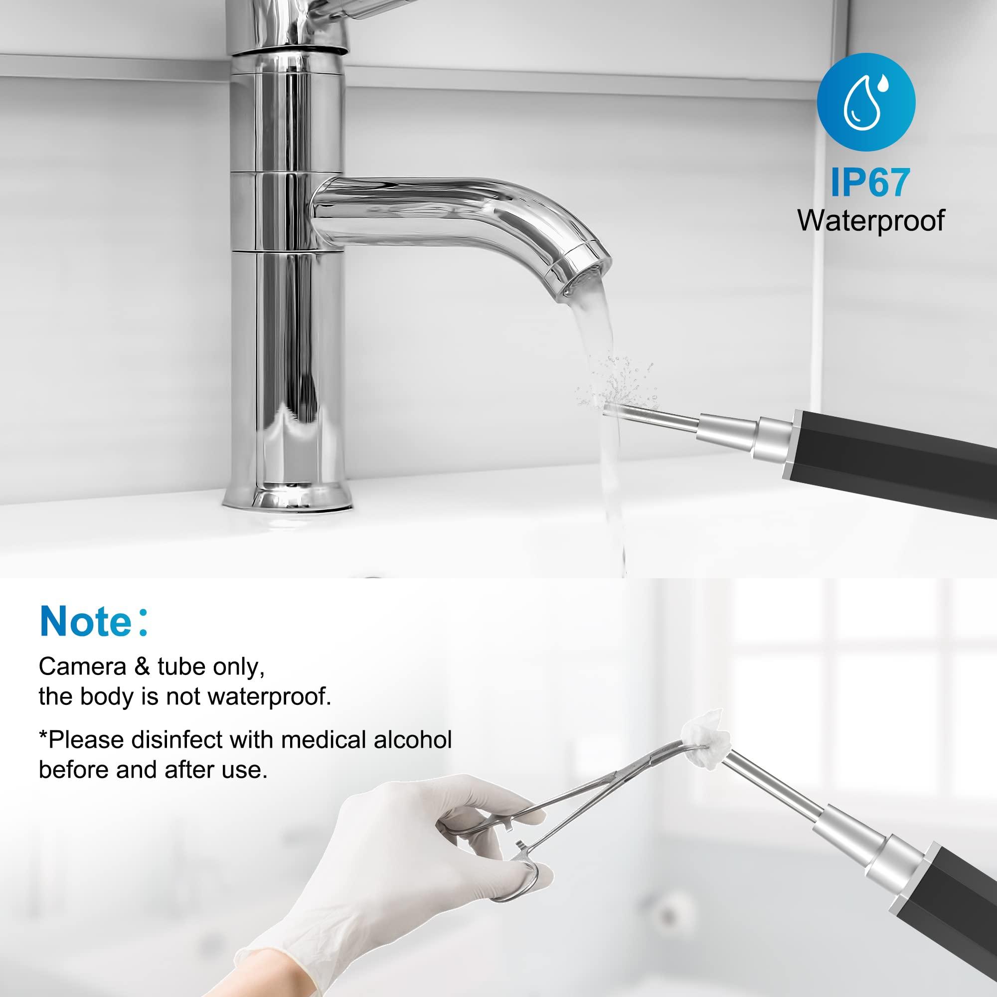 VANBAR Ear Wax Removal, Ear Cleaner with Camera Earwax Remover Tool, Ear Camera Otoscope kit with Light, Ear Wax Camera with 6 Ear Spoon for Kids, Adults & Pets