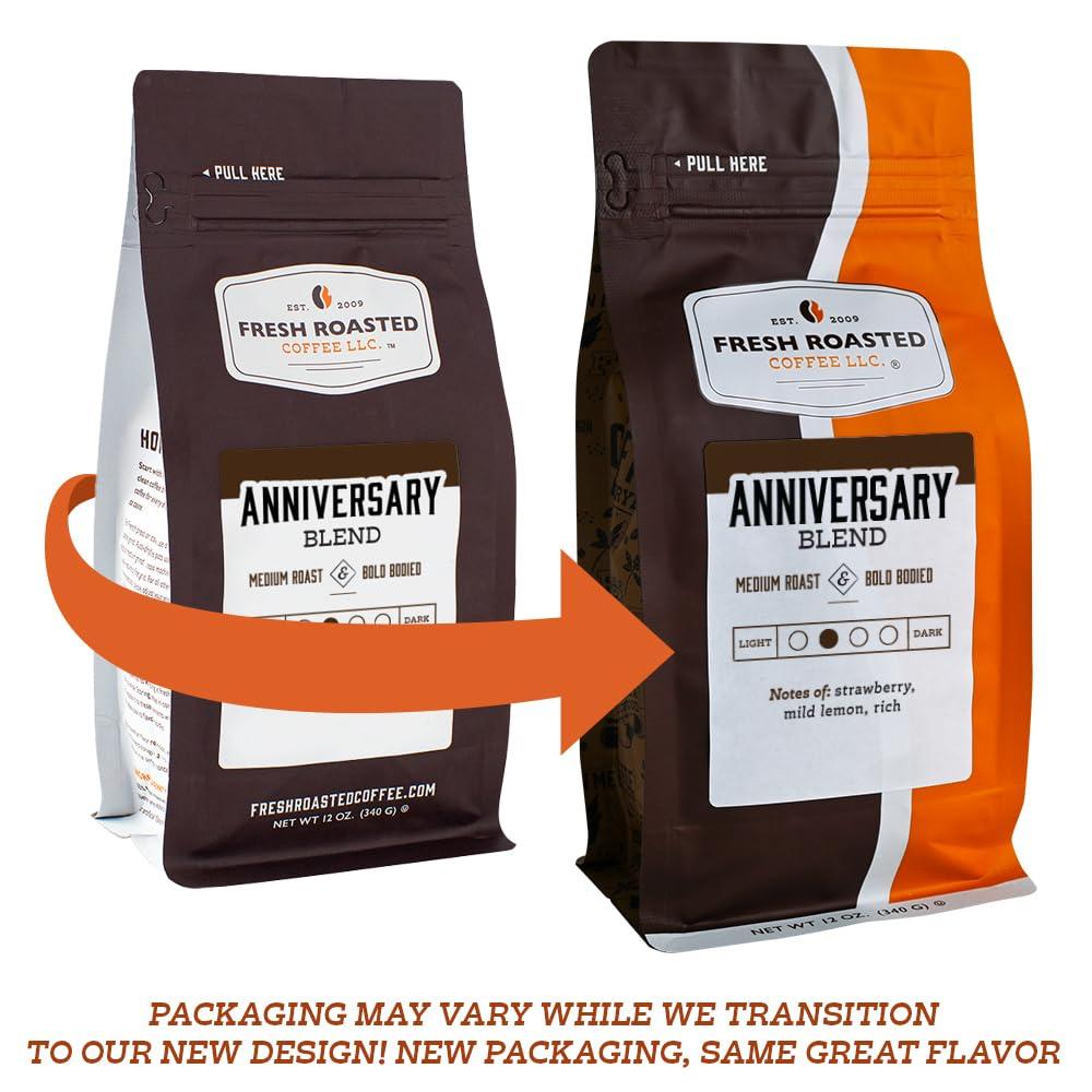 Fresh Roasted Coffee Fresh Roasted Coffee,100% Dark Sumatra Mandheling | 12 oz | Single Origin | Dark Roast | Kosher | Ground