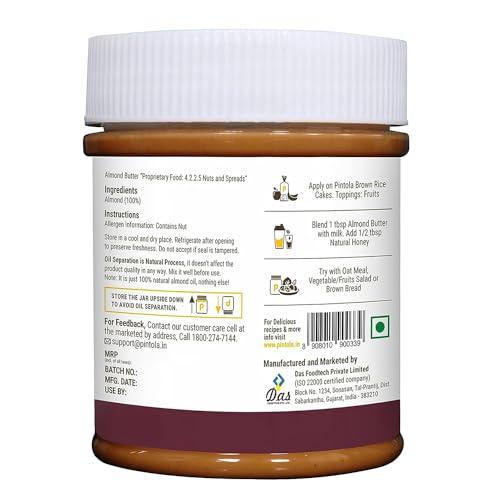 Pintola Pintola All Natural Almond Butter (Crunchy) (200g)