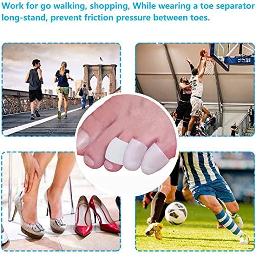 Mcvcoyh Mcvcoyh Pinky Toe Protectors 10 Pack Small Toe Caps, Gel Toe Sleeves Great for Little Toe Blisters for Corns Remover, Callus Cushion, Bunion Treatment, Ingrown Nails