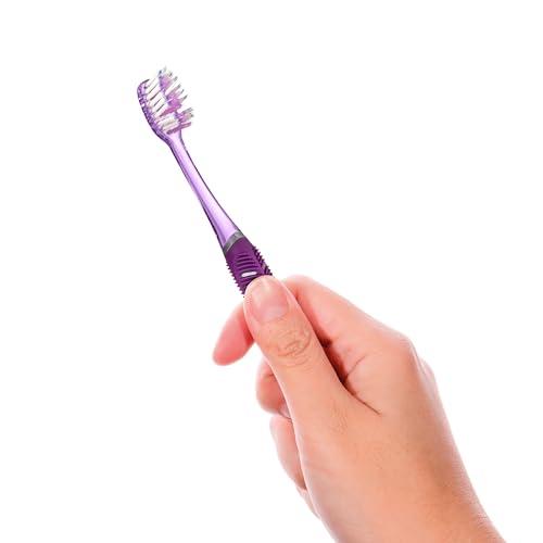 GUM GUM Technique Deep Clean Toothbrush - Compact Soft - Soft Toothbrushes for Adults with Sensitive Gums - Extra Fine Bristles, 1ct (12pk)