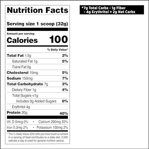 Quest Nutrition Quest Nutrition Cookies & Cream Protein Powder; 20g Protein; 1g Sugar; Low Carb; Gluten Free; 1.6 Pound; 24 Servings