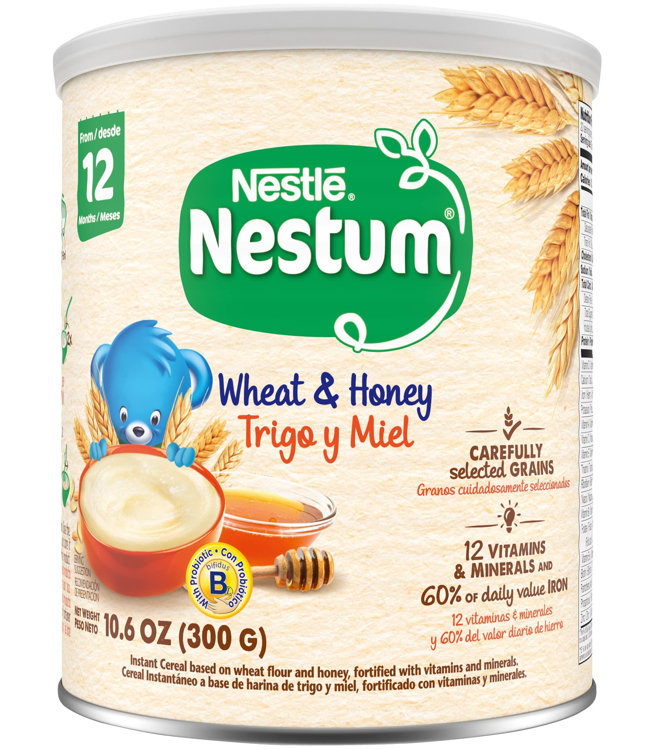 Gerber Nestle Nestum Cereal, Wheat and Honey, 10.5-Ounce Container (Pack of 6)