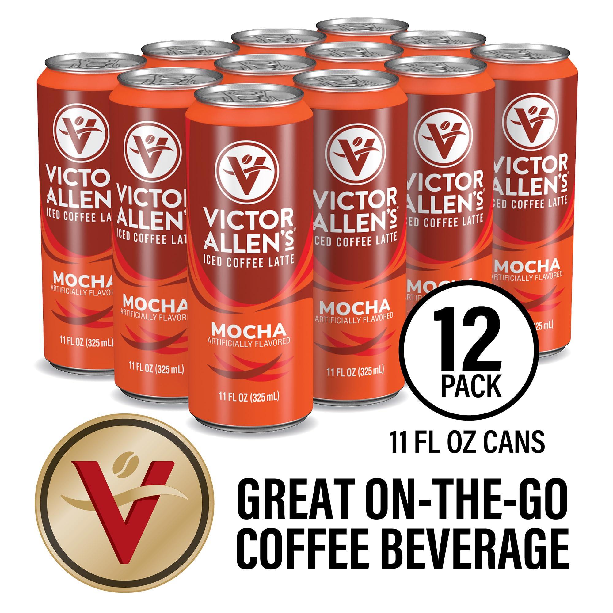 Victor Allen\'s Coffee Victor Allen\'s Coffee Mocha Iced Canned Coffee Latte, 11oz Cans (12 Pack)