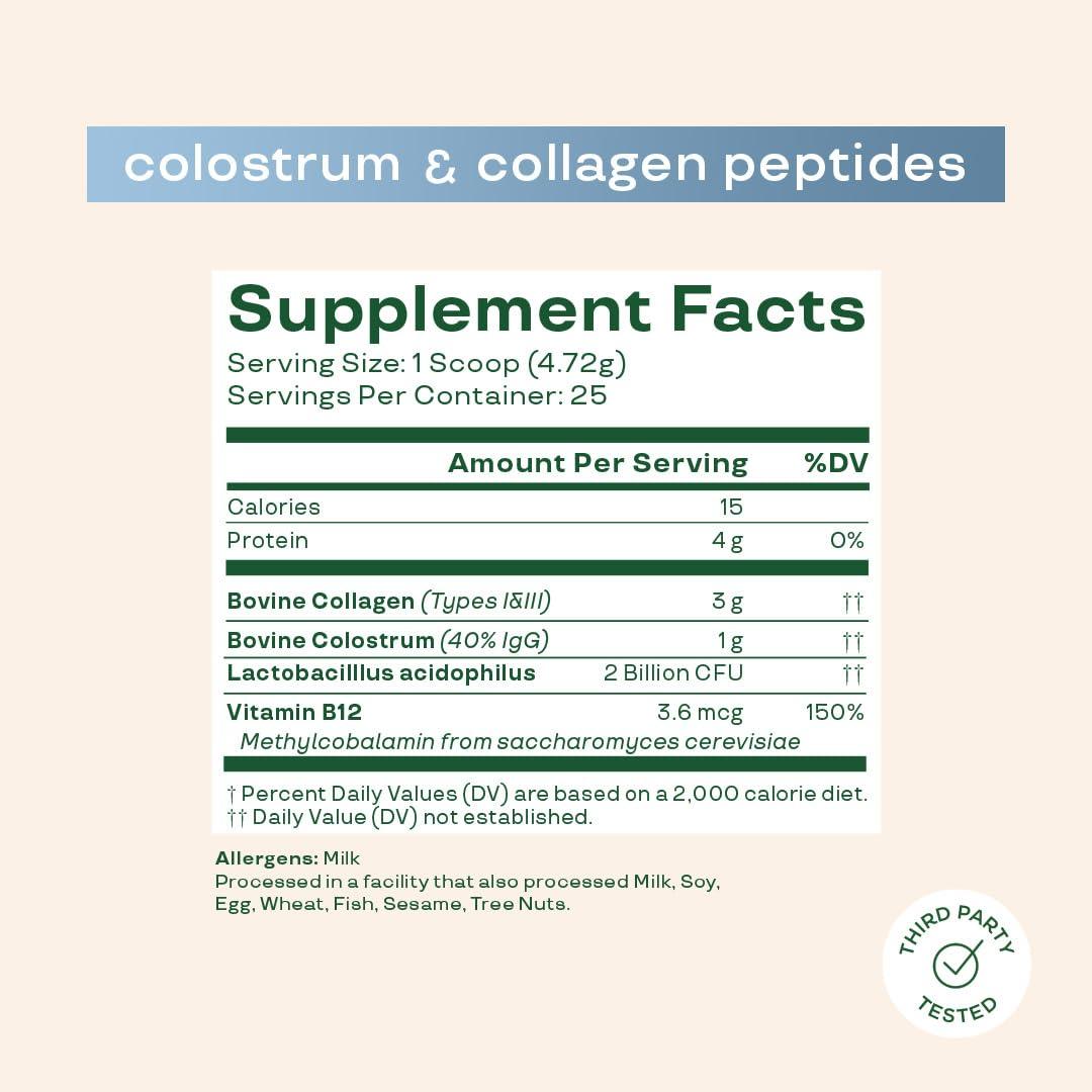 Bloom Nutrition Bloom Nutrition Superfood Greens Powder, Digestive Enzymes with Probiotics and Prebiotics, Gut Health, Bloating Relief, Mango + Bovine Colostrum Powder | Pure 40% IgG Premium Colostrum