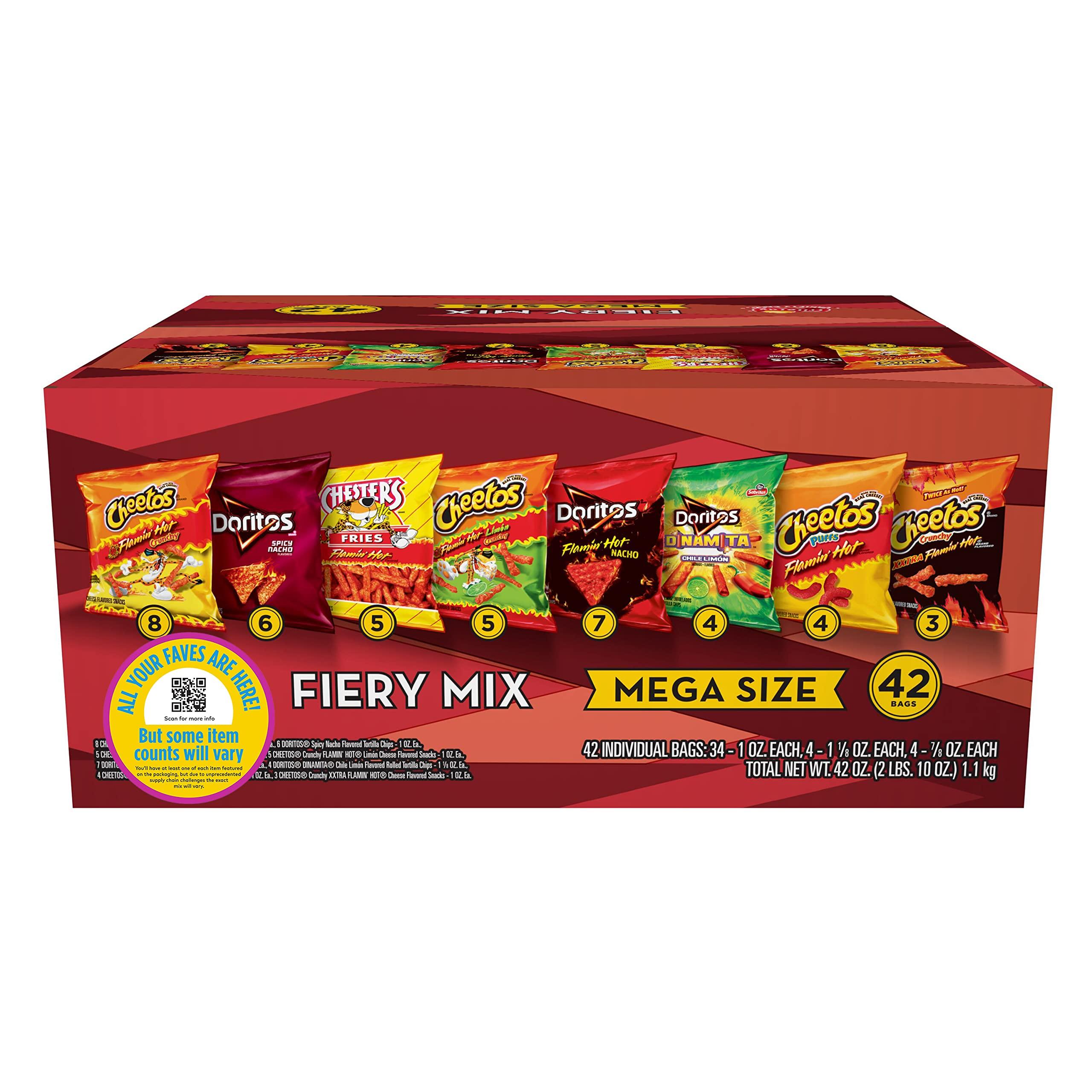 Frito Lay Frito-Lay Fiery Mega Mix Variety Pack, Ct 24