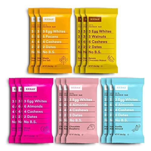 RXBAR RXBAR Protein Bar, Variety Pack, 10 Flavors, 55oz Box (30 Bars)