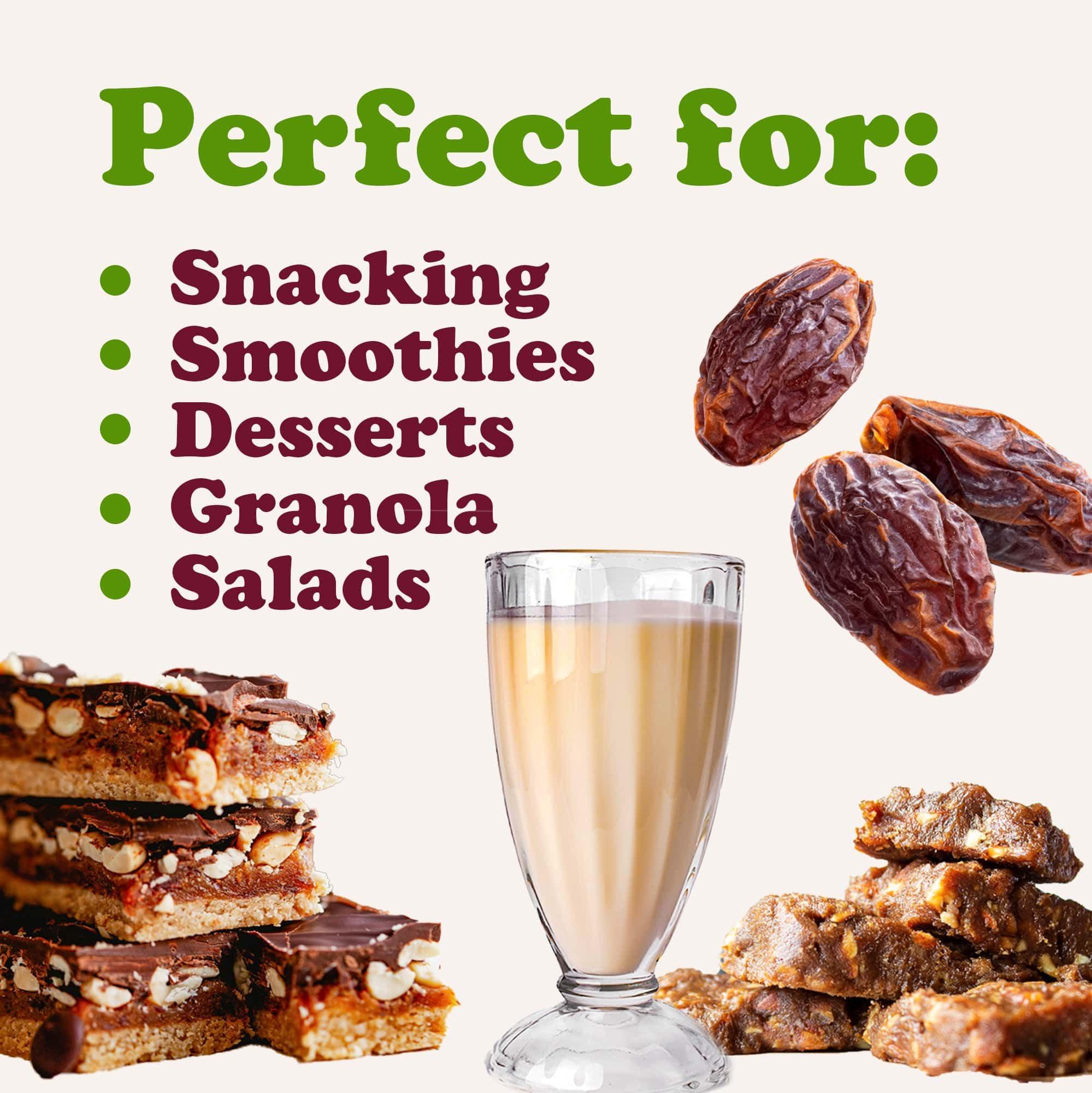 Food to Live Food to Live Organic California Medjool Dates, 8 Ounces Soft & Juicy Nature\'s Candy. Non-GMO Whole Dry Fancy Dates with Pits. Perfect Snack. Unsweetened, Unsulphured. Vegan, Kosher, Fruits in Bulk