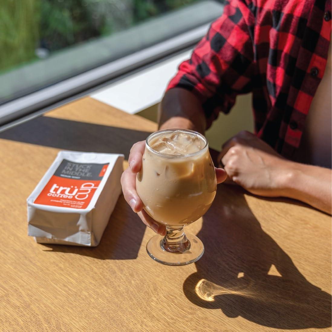 TRUCUP trcup Low-Acid Medium Roast Coffee (12 Ounce, French Press)