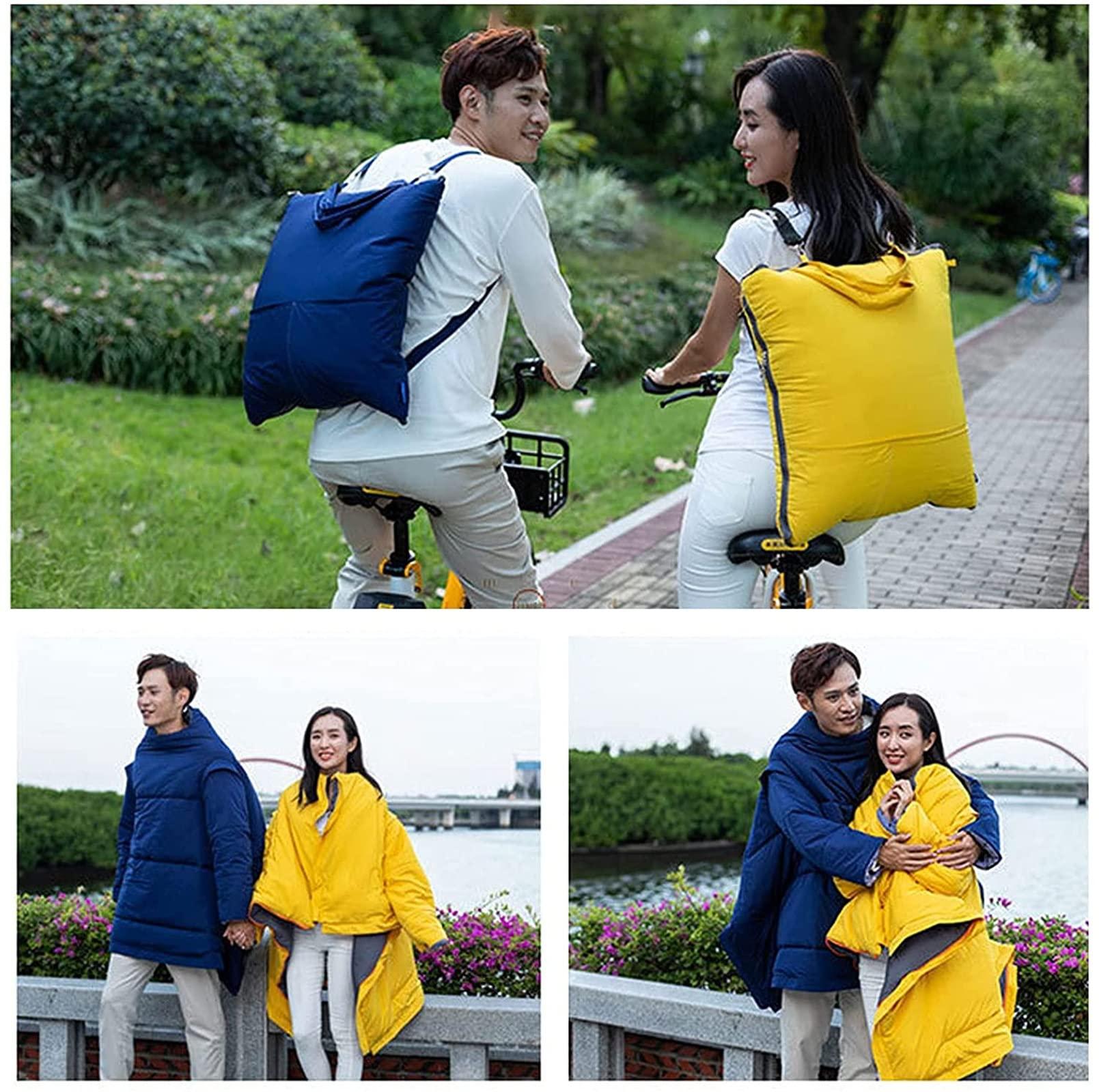 xinhong Winter Wheelchair Blanket Warmer Cover, Lap Blanket for Elderly, Wheelchair Cloak Windproof for Elderly Patients and Disabled Leg Lower Body Warm (Color : E, Size : Adult 60 * 80in)