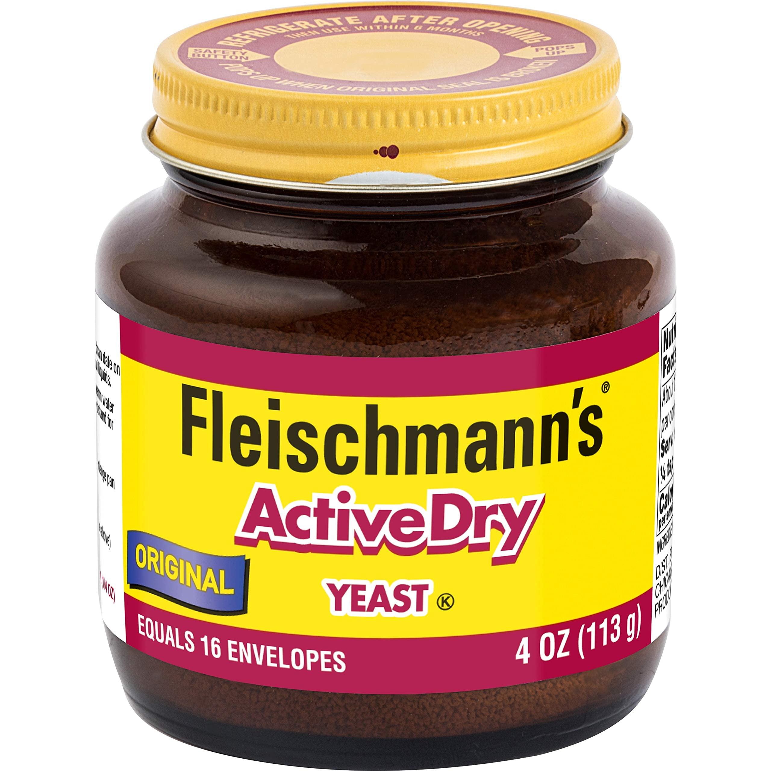 Fleischmann's Fleischmann's Active Dry Yeast, The original active dry yeast, Equals 16 Envelopes, 4 oz Jar - 2 Pack