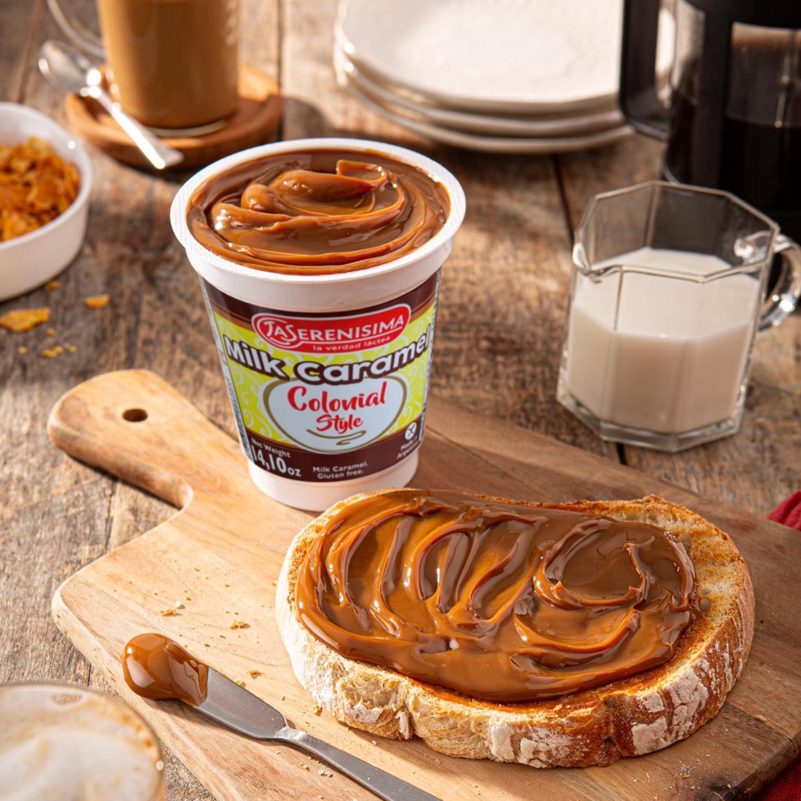 La Serenisima "4" La Serenisima "Dulce De Leche ," Milk Caramel", 400 G-14.10 Oz From Argentima