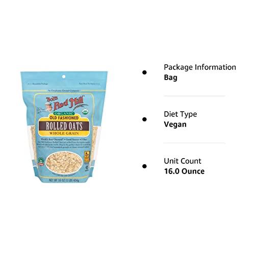 Bob's Red Mill Bob's Red Mill Organic Oats Rolled Regular, 16 Ounce