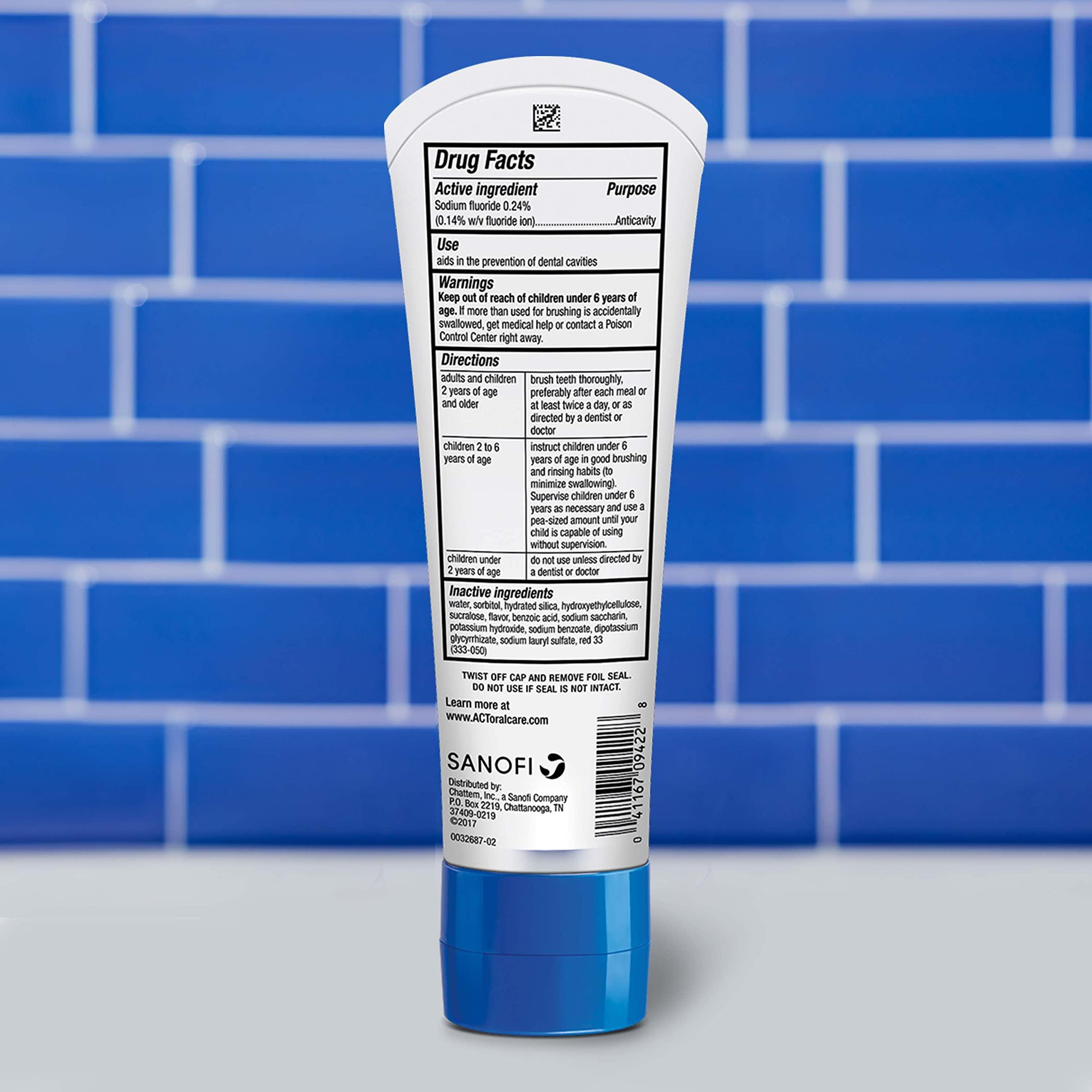 ACT ACT Kids Anticavity Fluoride Toothpaste 4.6 oz. Bubble Gum Blowout (Pack of 2)