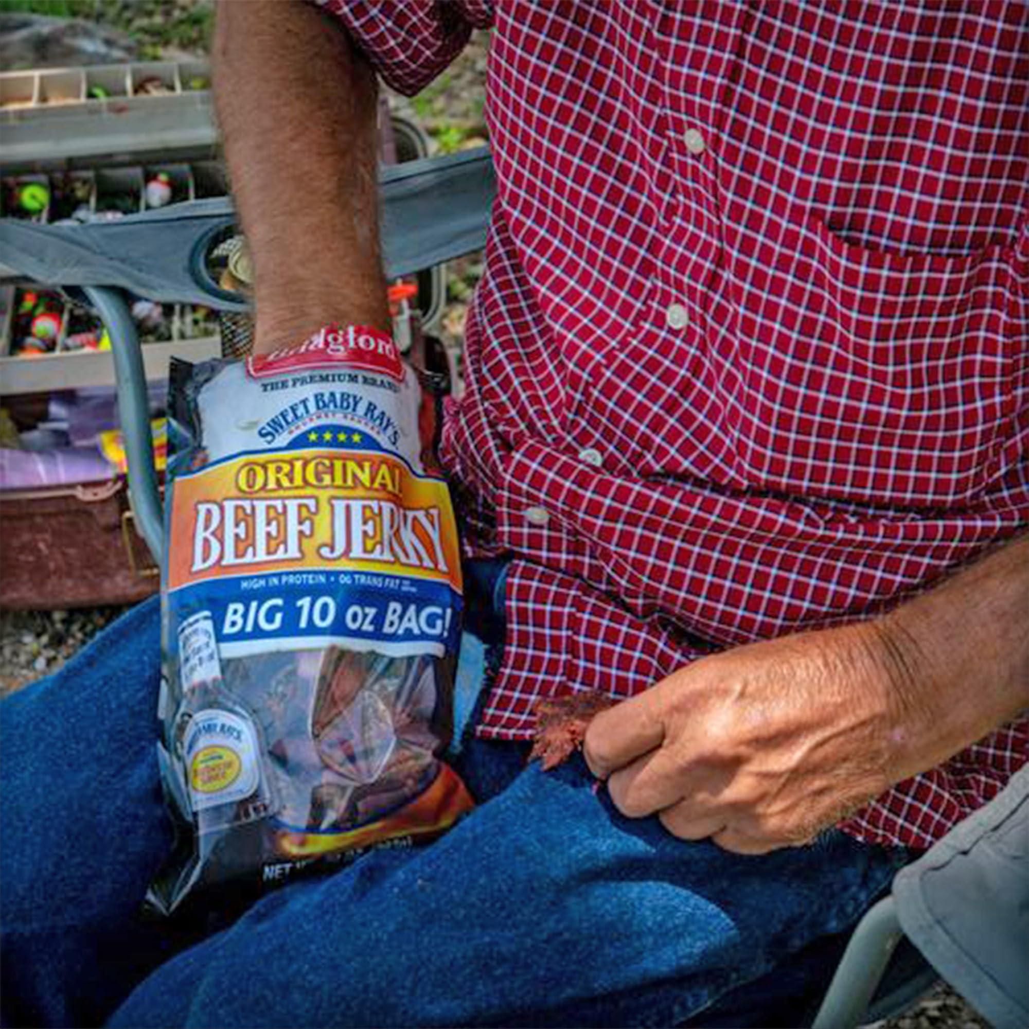 Bridgford Bridgford Sweet Baby Rays Beef Jerky Original 10 oz Pack of 6 - Healthy Beef Jerky for Your Dietary Preferences - Ready-To-Eat High Protein Beef Jerky for On-the-Go Snacking and Busy Lifestyles