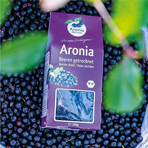 Aronia Original Aronia ORIGINAL Organic Dried Aronia Berries 7.1 oz (200 g) | Gently Dried Immediately After Harvest | No Added Sugar, No Sulfites, No Additives | Vegan, Non-GMO Aronia Berry (Black Chokeberry)