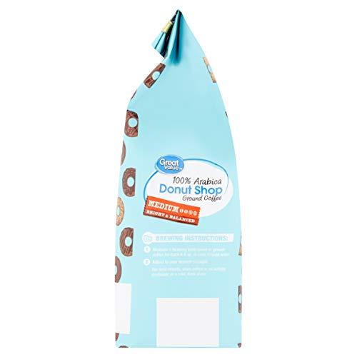 Great Value Great Value Donut Shop 100% Arabica Medium Roast Ground Coffee - 12 oz.