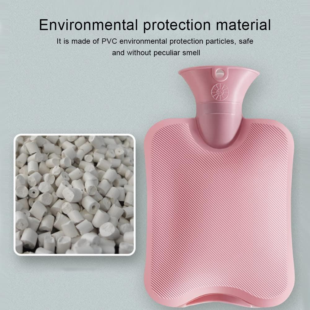 DALYNN Hot Water Bottle, 2 Litre Hot Water Bottle,Hot Water Bottle with Soft Cap, Reheatable and Refreezable Hot and Cold Pack- (Multicoloured)