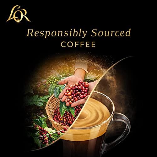 L'OR L'OR Espresso Capsules, 100 Count Colombia, Single-Serve Aluminum Coffee Capsules Compatible with the L'OR BARISTA System & Nespresso Original Machines