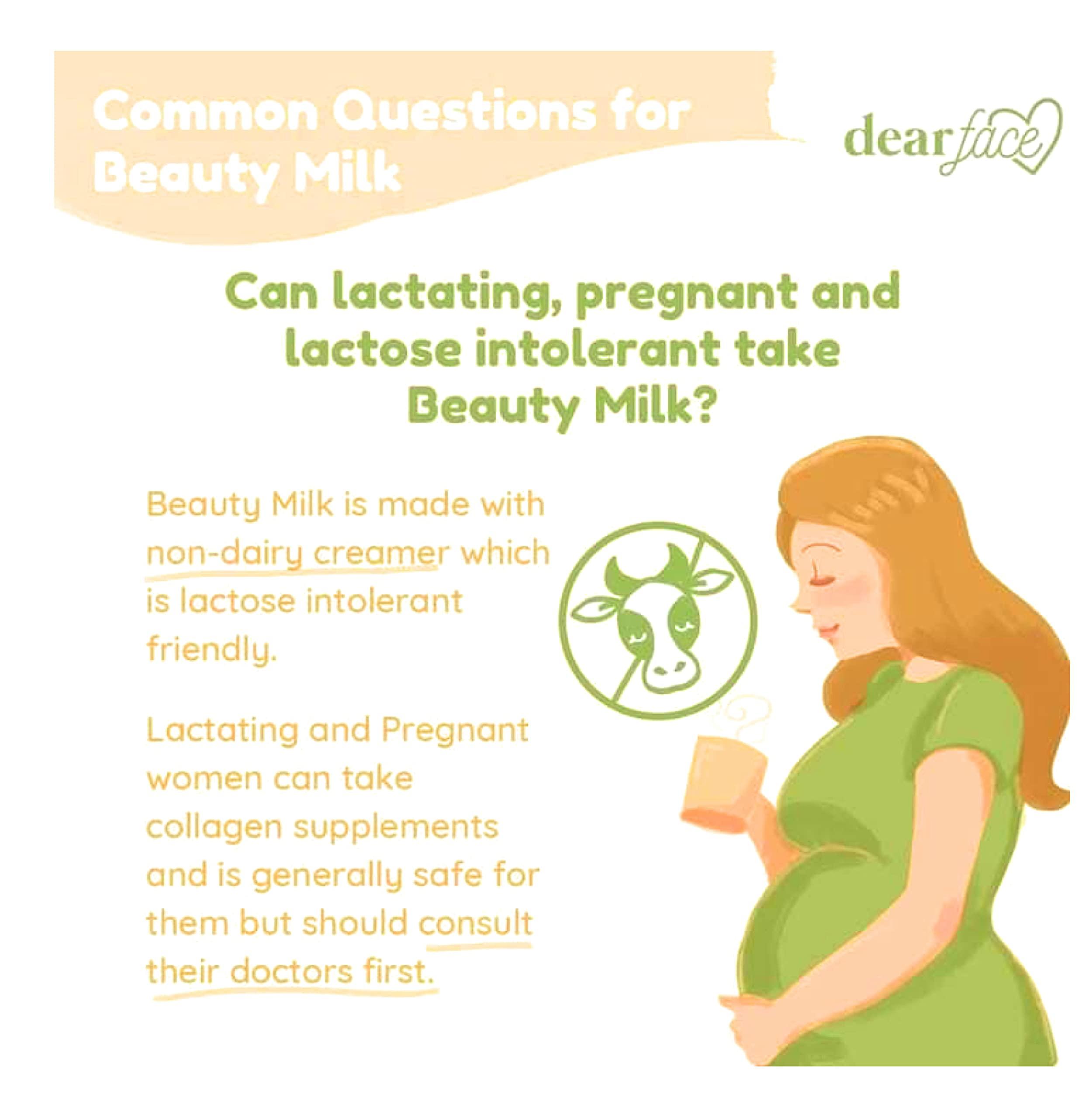 Dear Face Dear Face Beauty Milk Japanese Collagen MELON Drink - 50,000mg Hydrolyzed Collagen, 6.3 Ounce (Pack of 1)