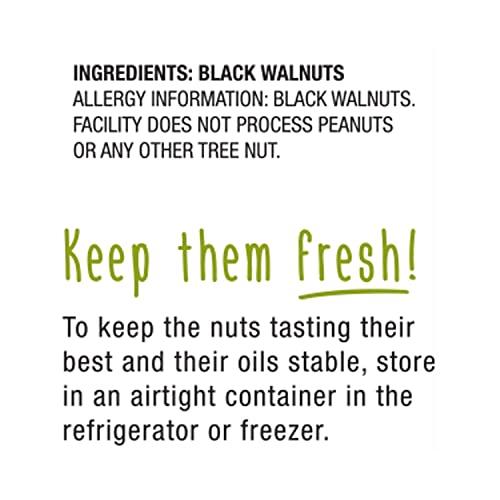 Hammons Hammons Black Walnuts Fancy Large Highest Protein Naturally GlutenFree Top Keto Nut, Bold/Distinct/Earthy/Nutty Bold, distinct, earthy, 80 Ounce