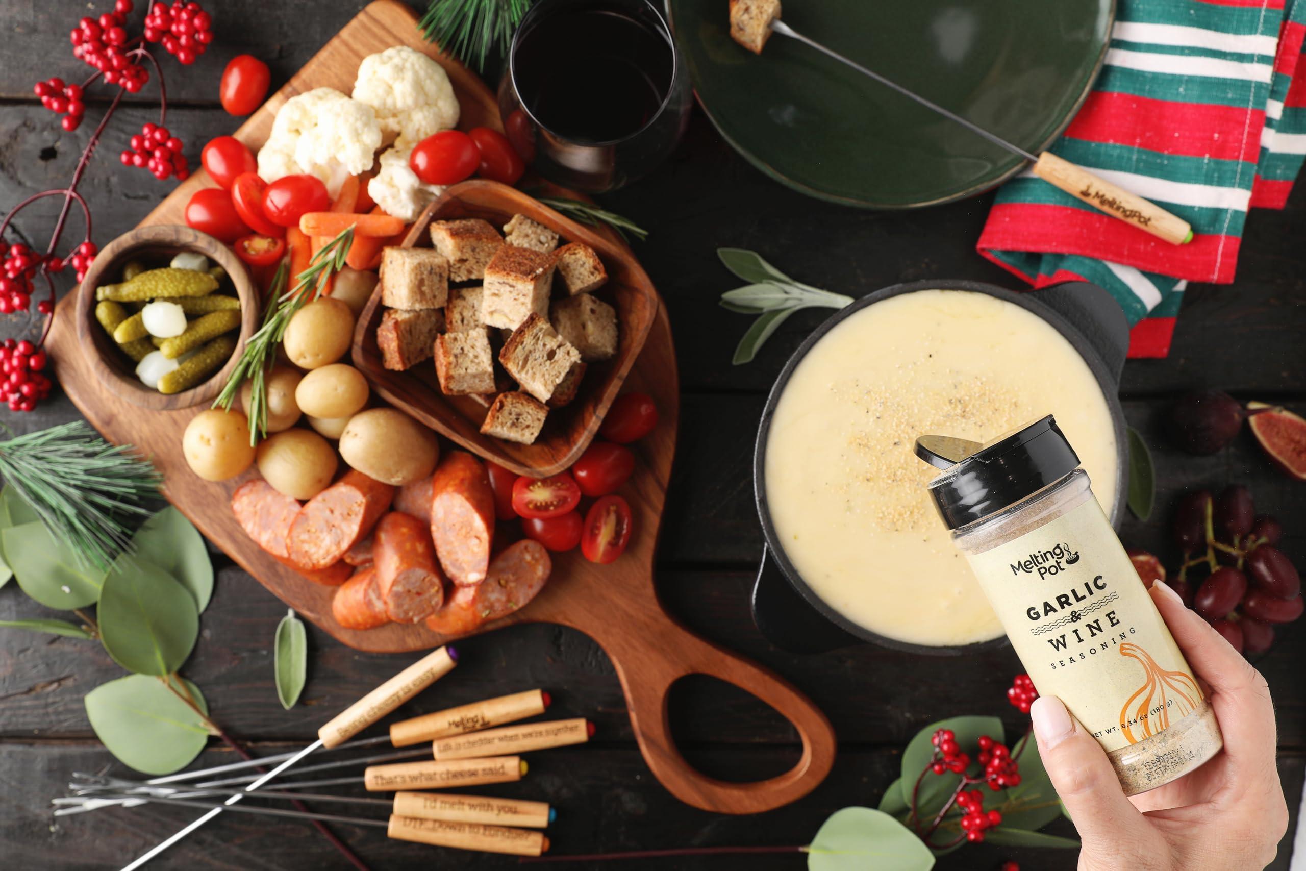 The Melting Pot Melting Pot Fondue at Home All Cheese: Classic Alpine Fondue Bundle, 10.58 oz (Pack of 8)