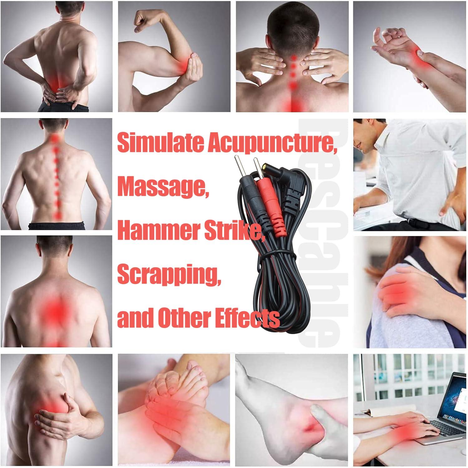 BesCable TENS Unit Electrodes Lead Wires: 10 Pieces BesCable 2mm Pin TENS Unit Replacement Cables Cords Wire for TENS 7000, for TENS 3000, for Accurelief and so on