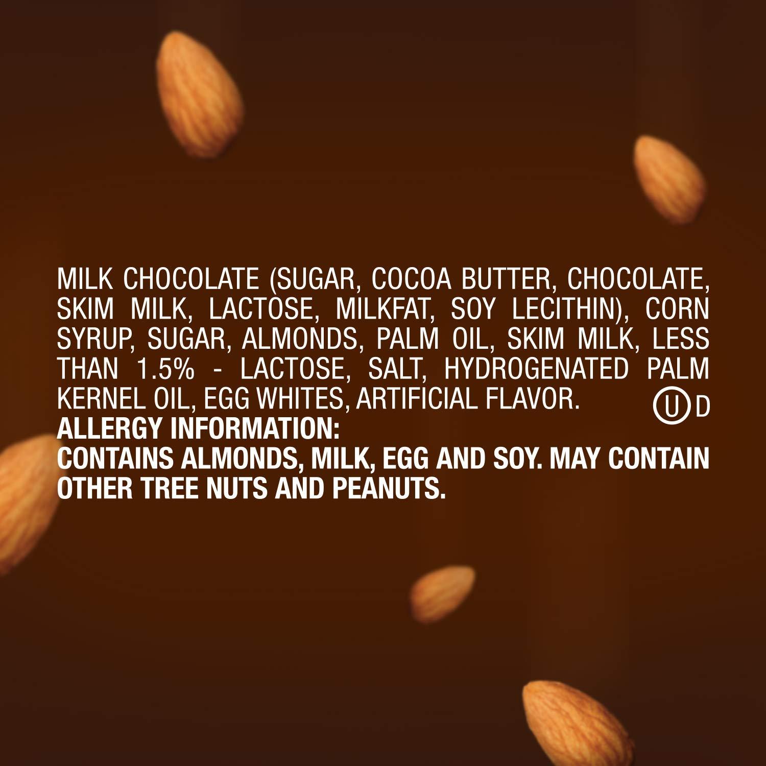 Snickers SNICKERS Candy Almond Milk Chocolate Bars Bulk Pack, 1.76 oz Bars (Pack of 24)