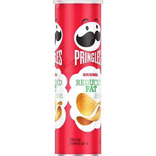 Pringles Pringles Potato Crisps Chips, Lunch Snacks, On-The-Go Snacks, Reduced Fat, 4.9oz Can (1 Can)