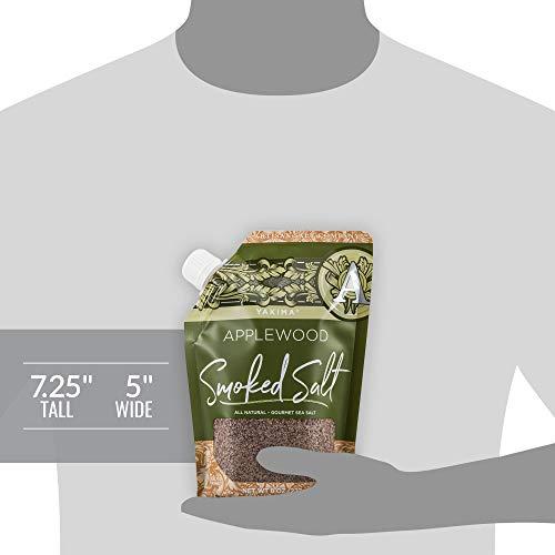 SaltWorks SaltWorks Yakima Applewood Smoked Sea Salt, Artisan Pour Spout Pouch, 8 Ounce