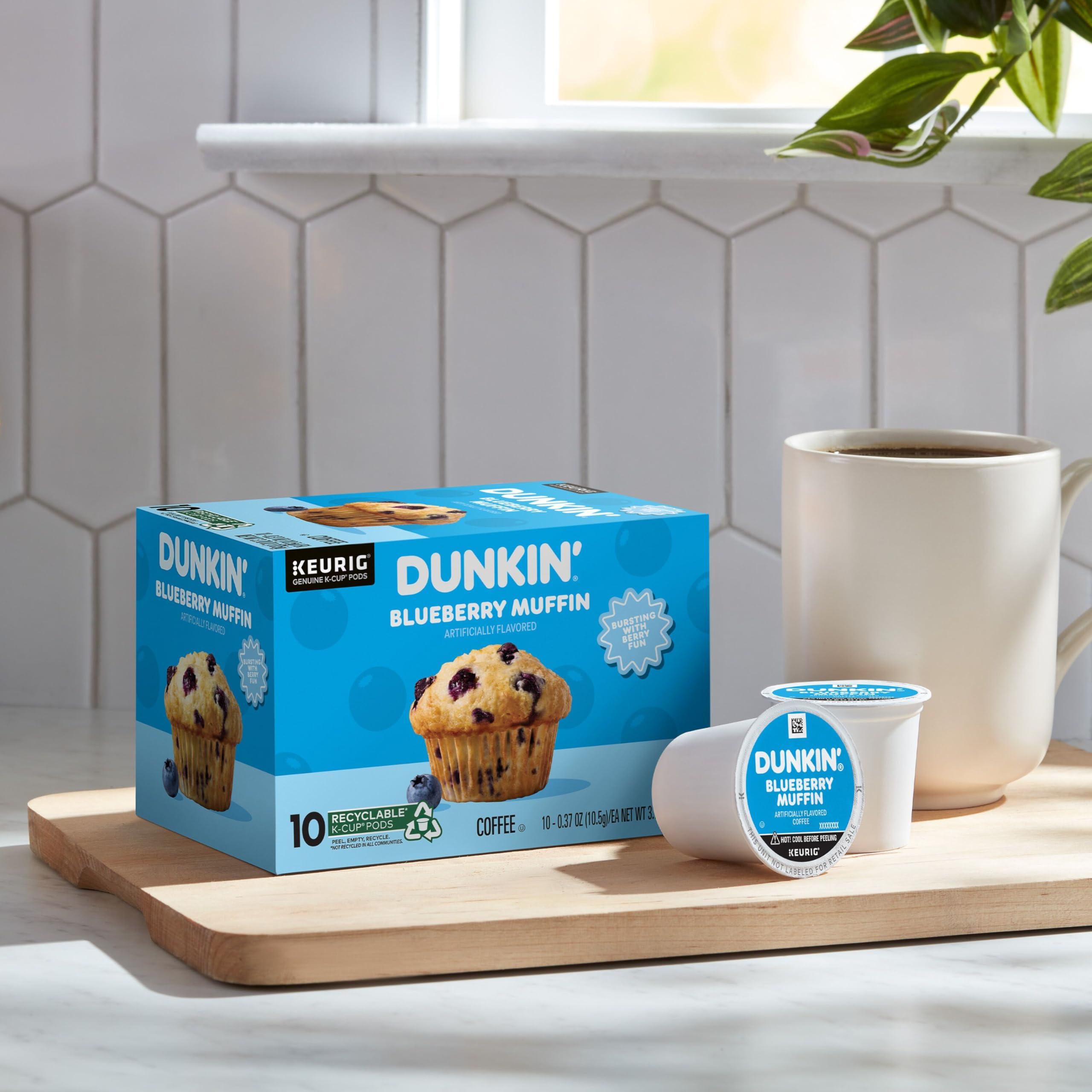 Dunkin' Dunkin' Blueberry Muffin Flavored Coffee, 60 Keurig K-Cup Pods