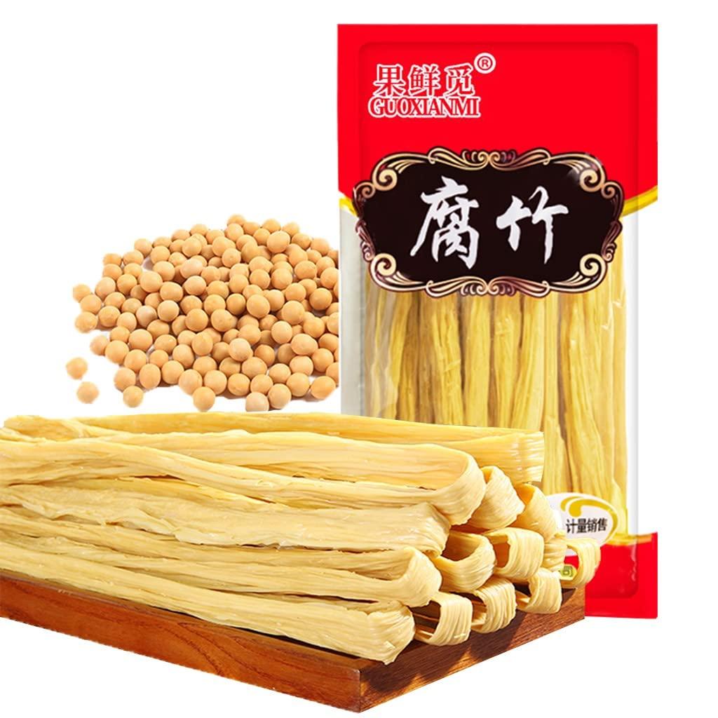 JTEDZI JTEDZI Dried Bean Curd Stick, 17.63oz(500g) Dried Beancurd Sticks, ??, Non-GMO Asian Dried Tofu Skin Yuba, Good Source of Protein, Great Gourmet Gift, for Stir-fry, Hot Pot, Cold Salad