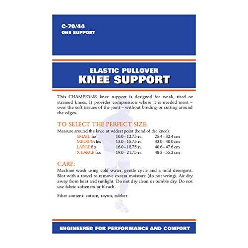 Champion CHAMPION C-70 Contour Cut Knee Support V-Large, Beige, V-Large