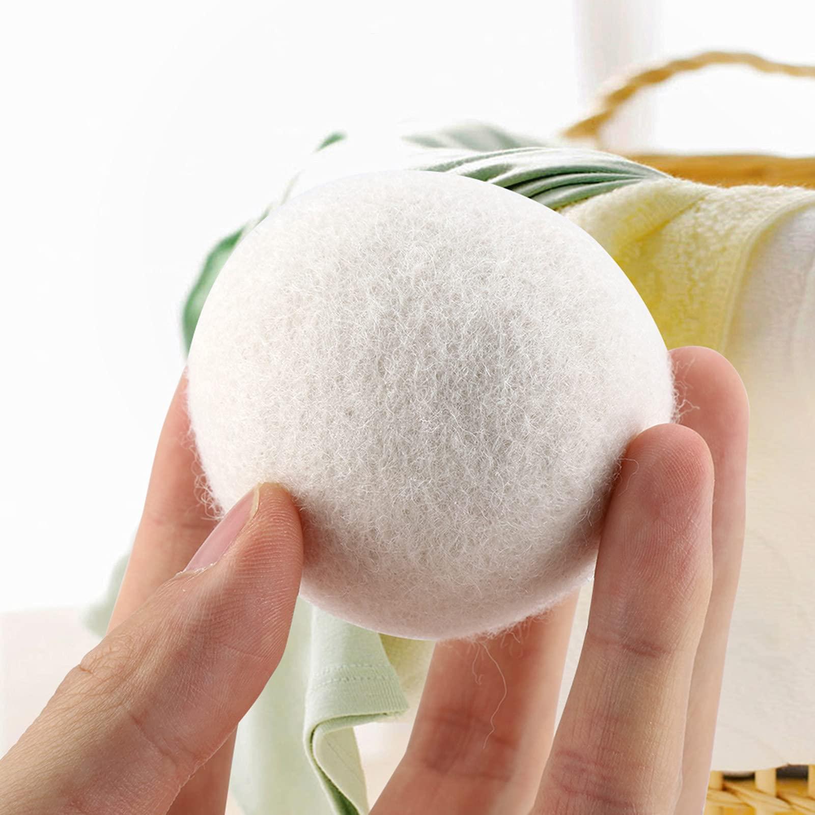 Alvinlite Alvinlite Wool Dryer Balls, Reusable Natural Wool Laundry Fabric Softener Ball Dryer Sheets Alternative Laundry Replacement