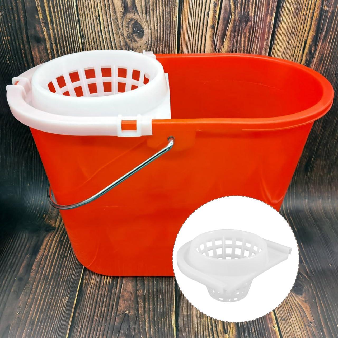 Hemoton Hemoton Mopping Bucket Water Squeezing Basket Mop Bucket Drainage Cleaning Mop Basket Mopping Bucket Basket Mop Drainage Basket Mop Basket Replacement Hamper Floor Supplies White Plastic