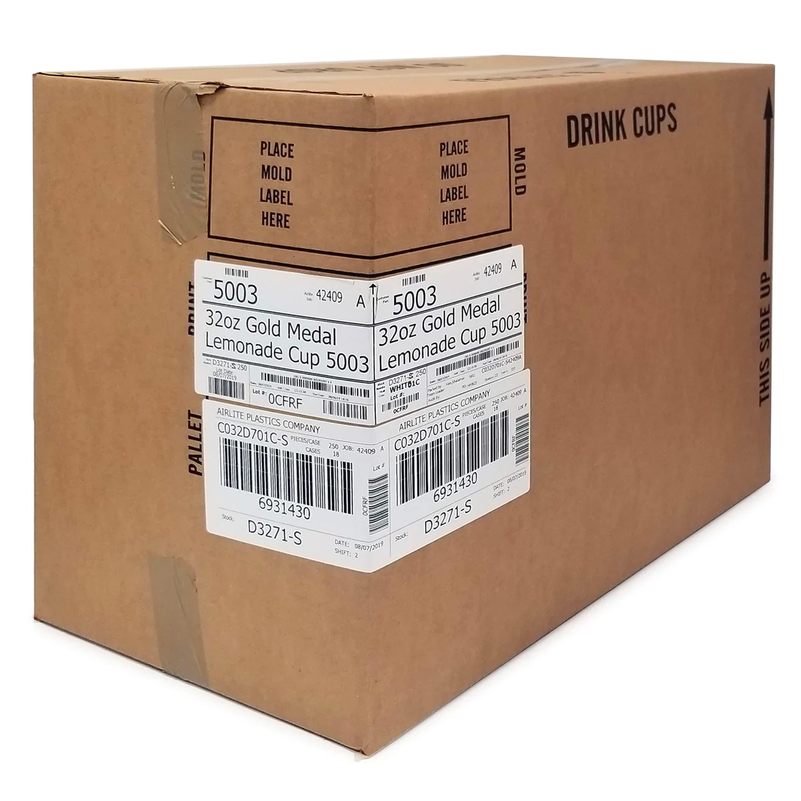 Popcorn Supply Company Popcorn Supply Company Lemonade Cup - 32 oz. Plastic Souvenir Cup with lid and straw (350/cs)