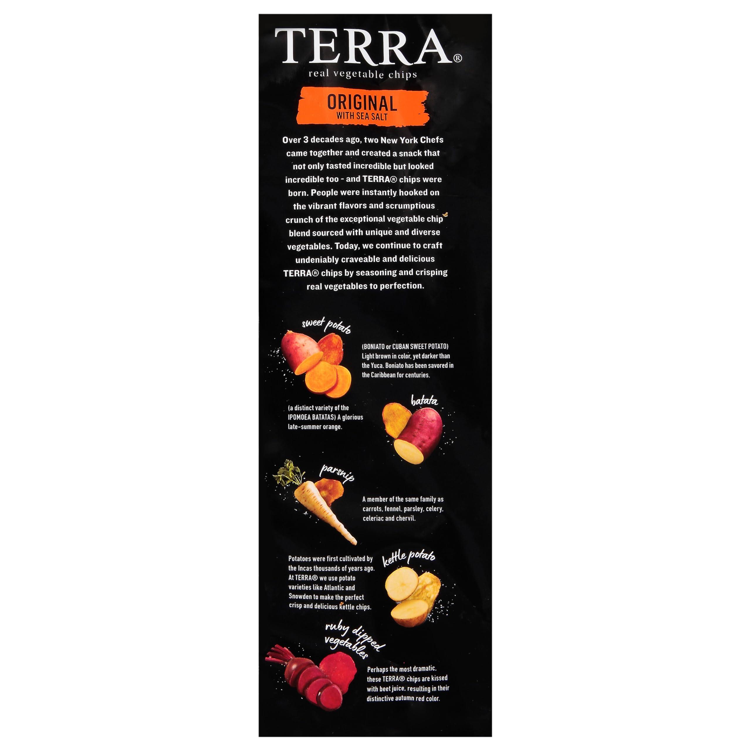 Terra Terra Vegetable Chips, Original Vegetable Chips with Sea Salt, 5 oz