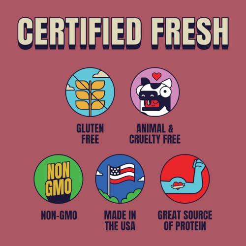 Louisville Vegan Jerky Louisville Vegan Jerky Co. Best Sellers 1 Variety Bundle Vegan Jerky 3 oz. 3 pack (Smoky Carolina BBQ, Smoked Black Pepper, Maple Bacon)