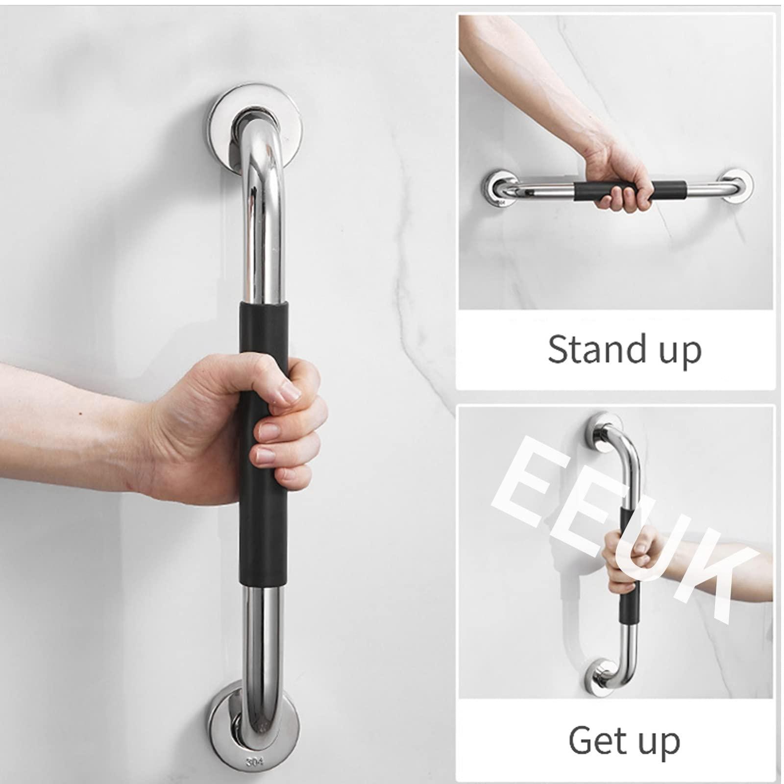 WeBert Bathroom Grab Rails,Anti-Slip Grab Bars for Bathtubs and Showers, Stainless Steel Bathroom Grab Bar Handle,Shower Balance Bar, Safety Hand Rail Support, Handicap Elderly Senior Assist Handle (Size :