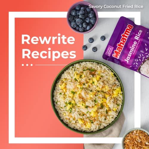 Mahatma Mahatma Ready to Heat Jasmine Rice, Precooked Rice, Microwaveable in 90 Seconds, Six 8.8-Ounce Bags