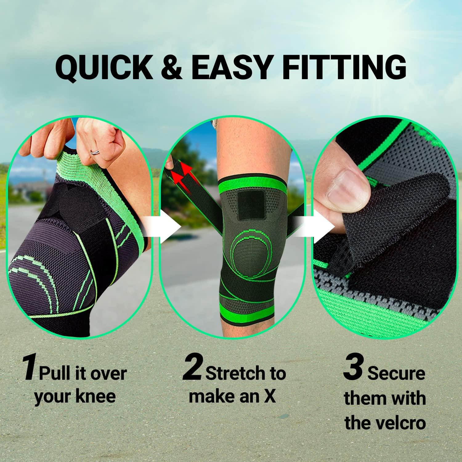 CARESOLE CARESOLE Circa Knee Sleeve - (x1) Medium Compression Knee Sleeves for Men and Women | Knee Compression Brace for Tired and Achy Knees | Comfortable, Lightweight Knee Sleeves Running and Sports