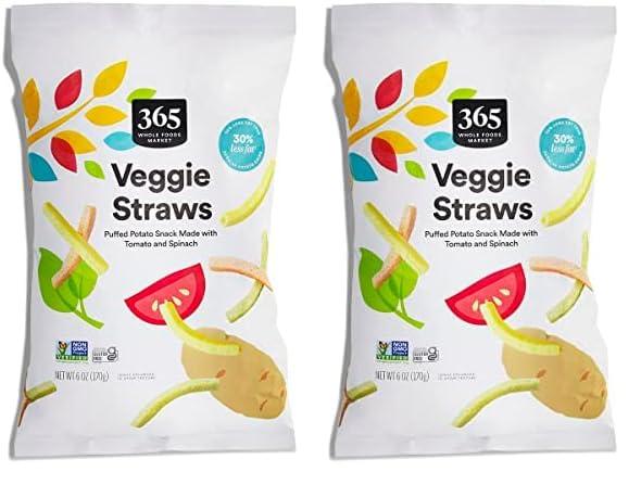 365 by Whole Foods Market 365 by Whole Foods Market, Original Veggie Straws, 6 Ounce (Pack of 2)
