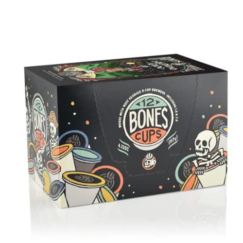 Bones Coffee Company Bones Coffee Company Flavored Coffee Bones Cups Highland Grog Butterscotch Caramel | 12ct Single-Serve Coffee Pods Compatible with Keurig 1.0 & 2.0 Keurig Coffee Maker