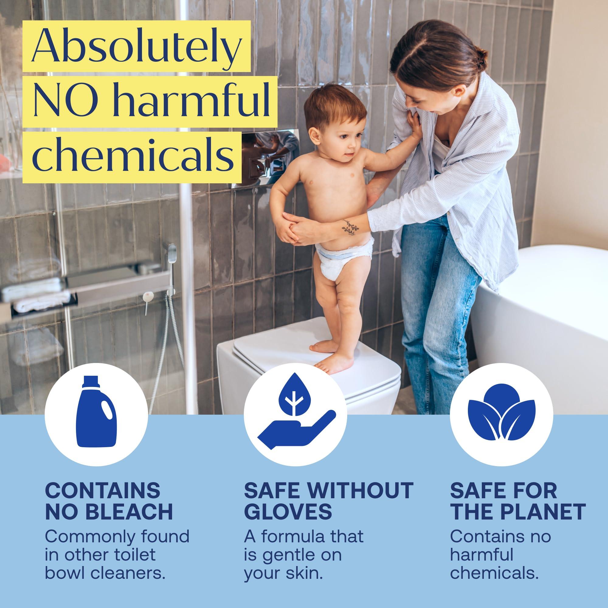 Fab Tab Fab Tab Toilet Bowl Cleaner Tablets- No Harsh Chemicals | Removes Rust & Stains | Natural Cleaning Products | Family and Pets approved Plastic-Free