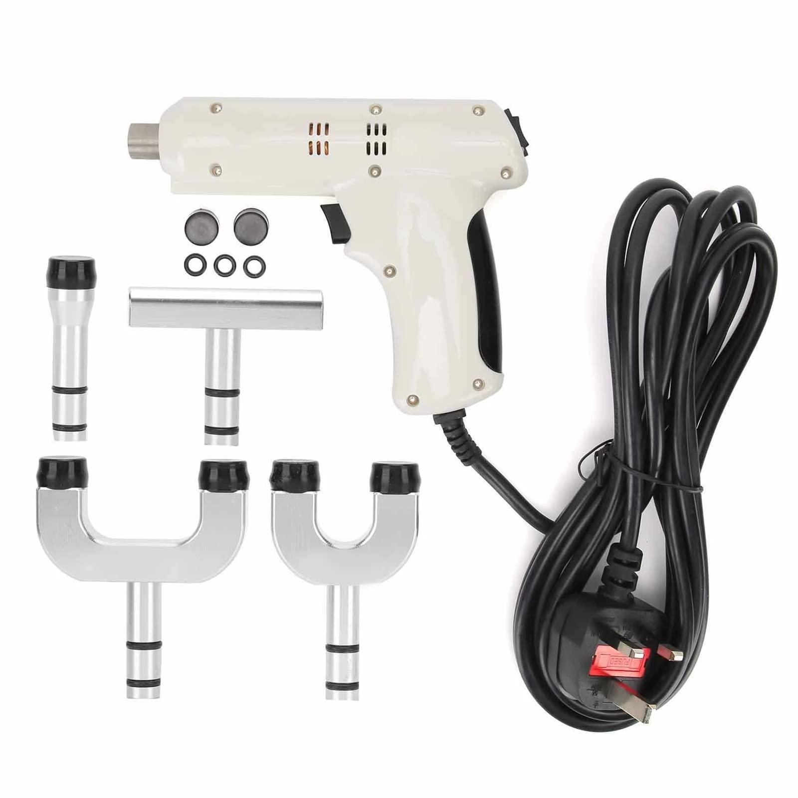 VEXIGO VEXIGO Electric Chiropractic Adjusting Tool, Spine Massager for Muscle Relax Pain Relief New Spinal Back Massage Correction Gun with 4 Massage Heads