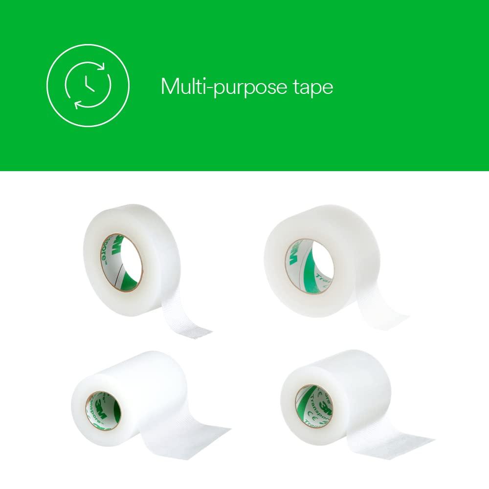 Transpore Transpore Medical Tape, Clear Plastic - 3 in. x 10 yards - Box of 4